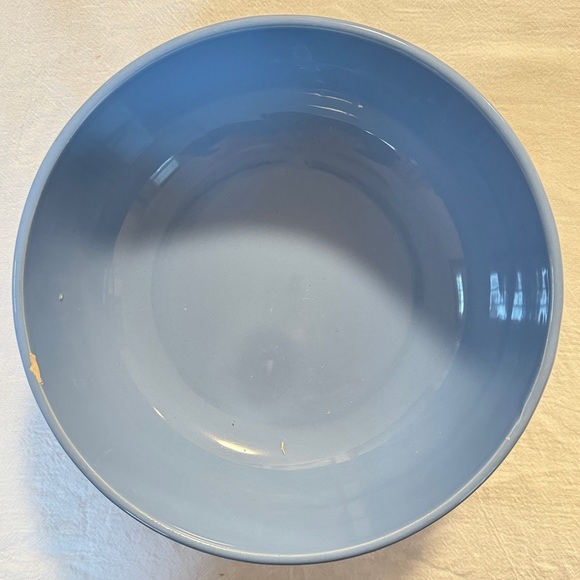 Glossy Ceramic 9 Inch Pasta Bowl - Blue - Picture 4 of 9